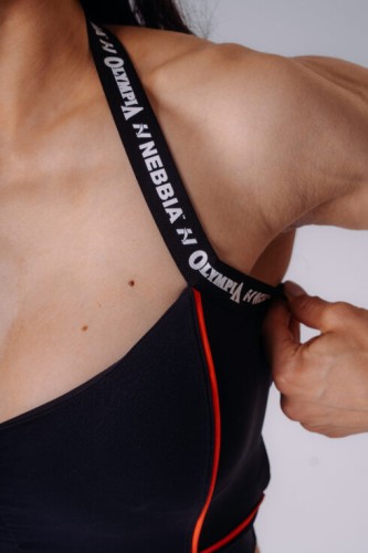 Топ NEBBIA x Olympia Open-Back Sports Bra Black 936