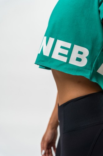 Топ Nebbia Oversized Crop Top Powerhouse Green 279