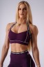 Топ NEBBIA x Olympia Open-Back Sports Bra Bordo 936