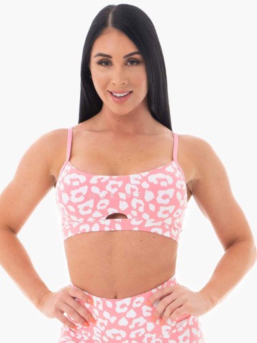 Cпортивний топ Animal Sports Bra Leopard Pink