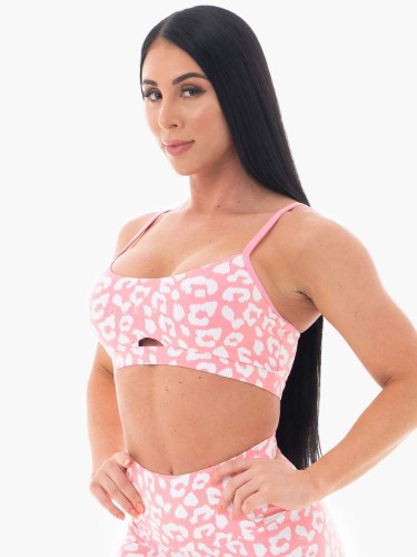 Cпортивний топ Animal Sports Bra Leopard Pink