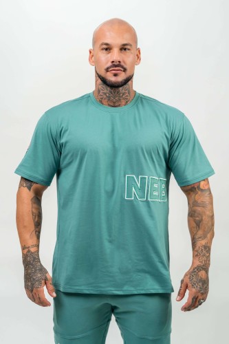 Футболка Nebbia Loose T-shirt DEDICATION Green 709