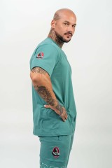 Футболка Nebbia Loose T-shirt DEDICATION Green 709