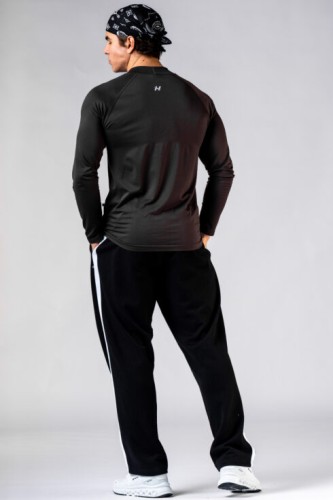 Лонгслив чоловічий Nebbia Seamless Long-Sleeve Top POWER Black 901