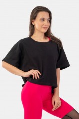 Футболка Organic Cotton Loose Fit “The Minimalist” Crop Top 417 Black