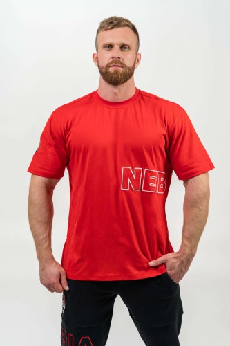 Футболка Nebbia Loose T-shirt DEDICATION Red 709