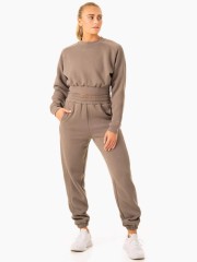 Кроп толстовка Sideline Sweater - Taupe