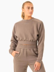 Кроп толстовка Sideline Sweater - Taupe