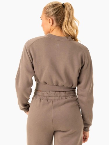 Кроп толстовка Sideline Sweater - Taupe