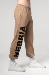 Штаны Nebbia Gym Sweatpants Baggy Style GYM BRO Light Brown 365