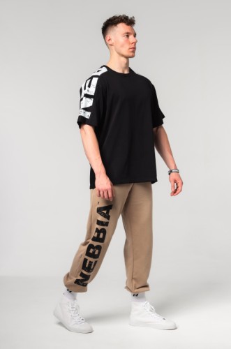 Штани Nebbia Gym Sweatpants Baggy Style GYM BRO Light Brown 365