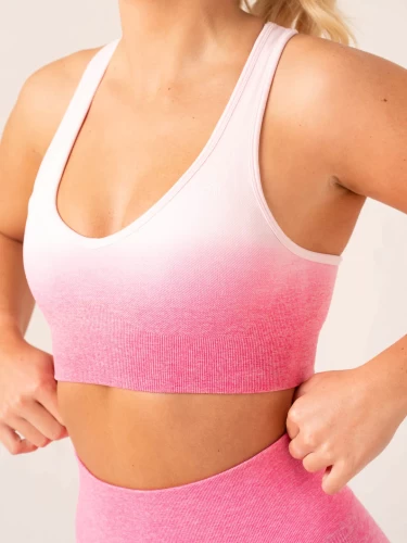 Топ Ryderwear Ombre Seamless Sports Bra - Musk Pink Ombre