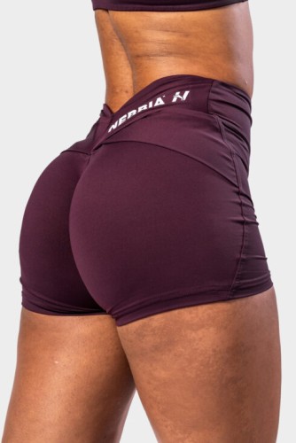 Шорты Nebbia V-shaping Belt Shorts STRONG BEAUTY Dark Red 428