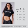 Топ NEBBIA x Olympia Open-Back Crop Top Black 938