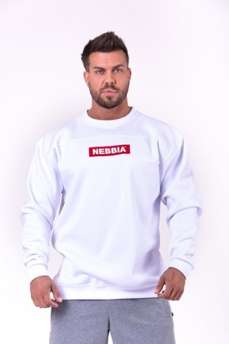 Спортивная кофта Nebbia Red Label sweatshirt 148 white