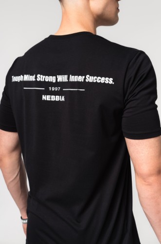 Футболка Nebbia Muscle Fit T-shirt FLEXIN' Black 358