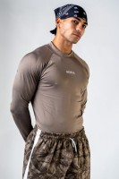 Лонгслив чоловічий Nebbia Seamless Long-Sleeve Top POWER Light Brown ASH 901