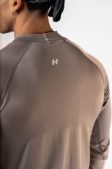 Лонгслив чоловічий Nebbia Seamless Long-Sleeve Top POWER Light Brown ASH 901