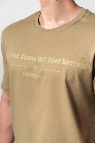 Футболка Nebbia Muscle Fit T-shirt FLEXIN' Green 358