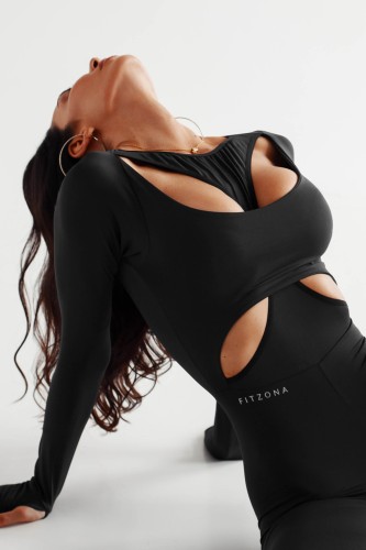 Комбинезон Fitzona Jumpsuit Fitness Black MACFTZ5409