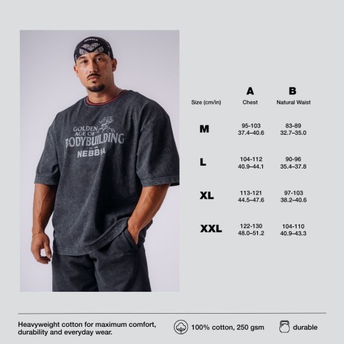 Футболка NEBBIA x Olympia Heavyweight Cotton T-Shirt Black 941