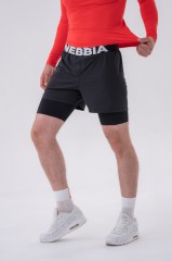 Шорты Double-Layer Shorts with Smart Pockets BLACK 318