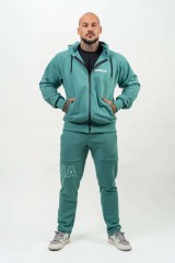 Кофта Nebbia Long Zip Up Hoodie BEYOND ORDINARY Green 707