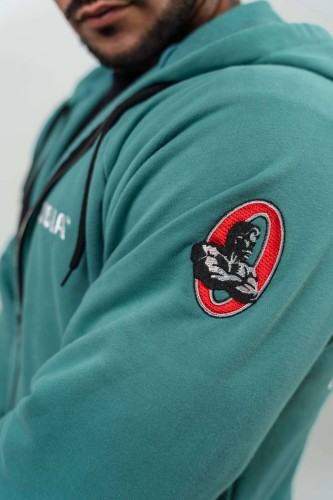Кофта Nebbia Long Zip Up Hoodie BEYOND ORDINARY Green 707