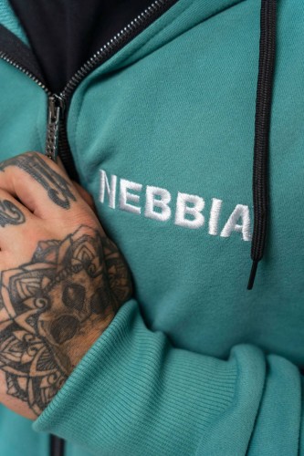 Кофта Nebbia Long Zip Up Hoodie BEYOND ORDINARY Green 707
