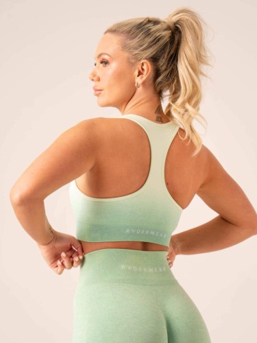 Топ Ryderwear Ombre Seamless Sports Bra - Lime Ombre
