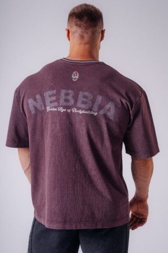 Футболка NEBBIA x Olympia Heavyweight Cotton T-Shirt Bordo 941
