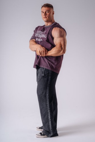 Футболка NEBBIA x Olympia Heavyweight Cotton T-Shirt Bordo 941