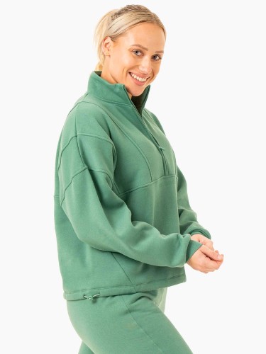 Толстовка Sideline Half Zip Jumper - Forest Green